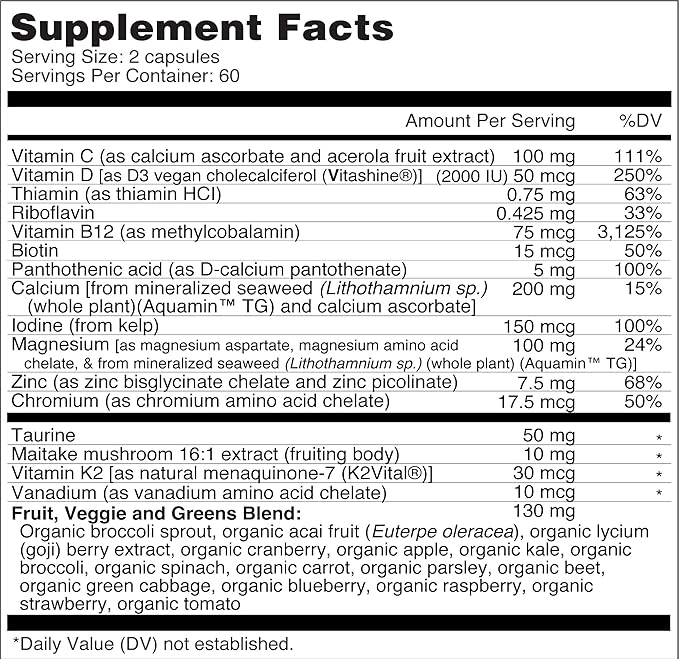 Dr. Fuhrman Women's Daily Multivitamin 50, 120 120 Capsules,