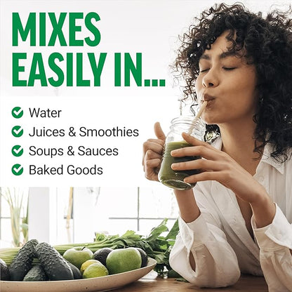 FORCE FACTOR Smarter Greens Superfoods Powder to Support Digestion and Bloating, Immunity, and Energy, Greens Powder with Probiotics, Digestive Enzymes, Antioxidants, and Fiber, 30 Servings