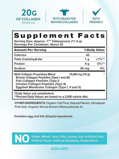 Nature's Truth Multi Collagen Protein Powder 9 oz