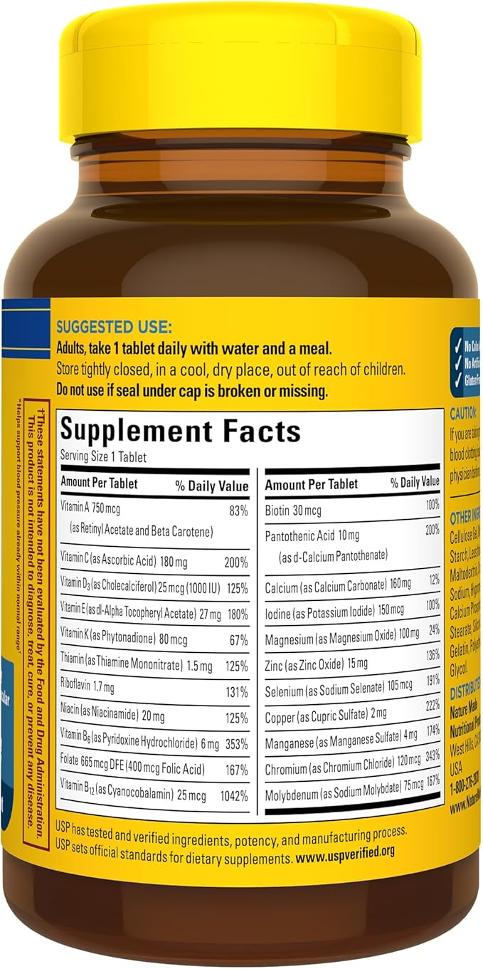 Nature Made Multivitamin For Him 50+, 90 Tablets, 90 Day