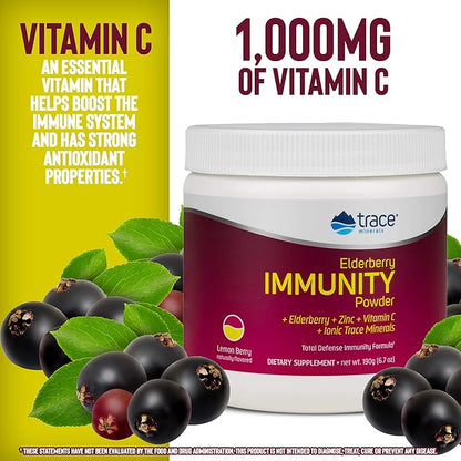 Trace Minerals | Elderberry Immunity Powder 6.7 oz