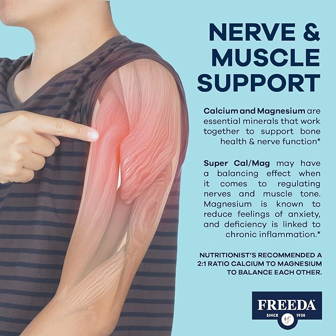 Freeda Super Cal/Mag Calcium Magnesium (100 Capsules)