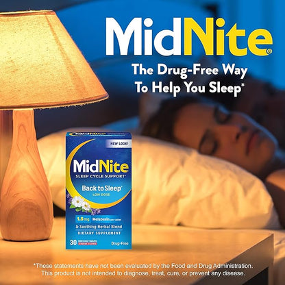 MidNite Sleep Aid Cherry Tablets 30 150 Count