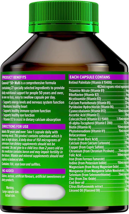 Once Daily 50+ Multi Vitamins & 100 Capsules