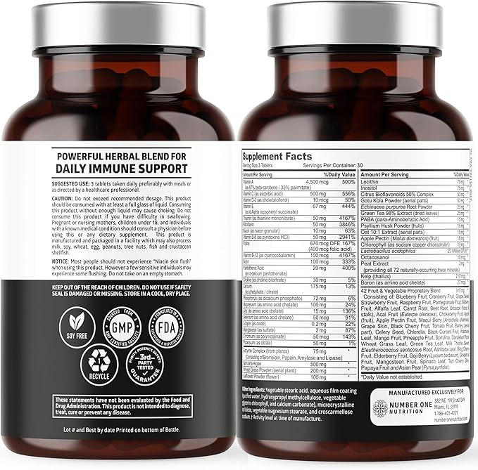 N1N Premium Plant Based Multivitamin [86 90 Tablets