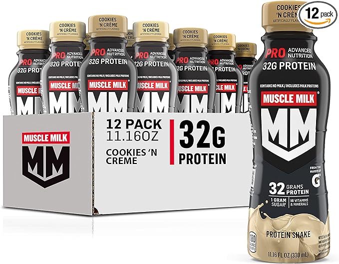 Muscle Milk Pro Series Shake, Cookies 11.16 Fl 12)
