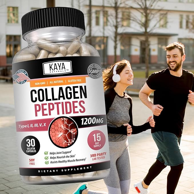Kaya Naturals Multi Collagen Peptides Complex 30 Count