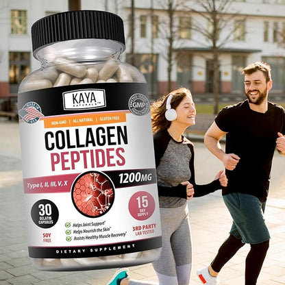 Kaya Naturals Multi Collagen Peptides Complex 30 Count