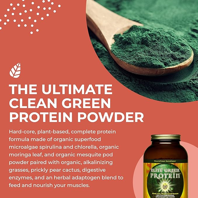 HealthForce SuperFoods Elite Green Protein - 500 g Powder