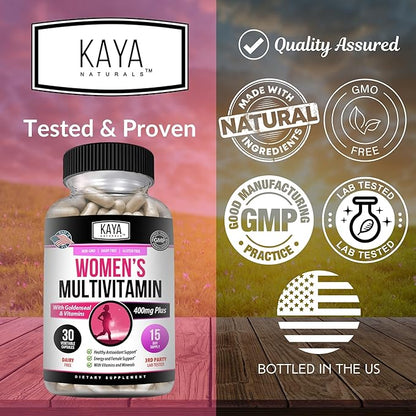 Kaya Naturals Women's Multivitamin, Overall Healthy 30 Count