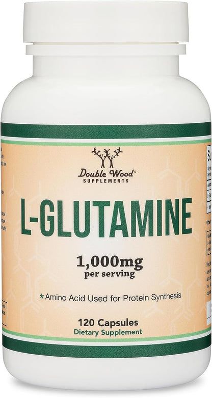 L Glutamine Capsules (1000mg Servings, 120 Capsules)