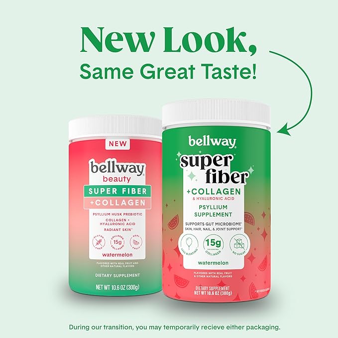 Bellway Super Fiber Powder + Collagen, (10.6 oz)