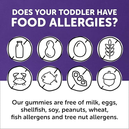 SmartyPants Toddler Multivitamin Gummies: Omega 3 D3, C, B12, B6, B6, Vitamin 180 Count (60 Day