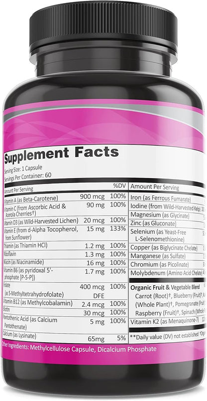 Pure By Nature One-Daily Multivitamin 60 Veggie
