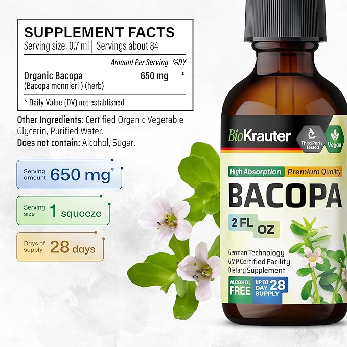 Bacopa Monnieri Tincture 2 Fl.Oz.