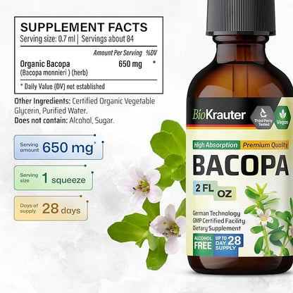 Bacopa Monnieri Tincture 2 Fl.Oz.