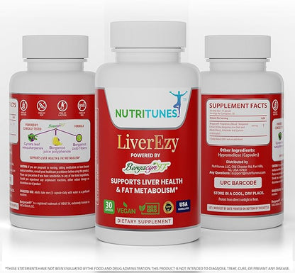 LiverEzy Liver Support & Fat Metabolism 30 Capsules, 30-Day Supply