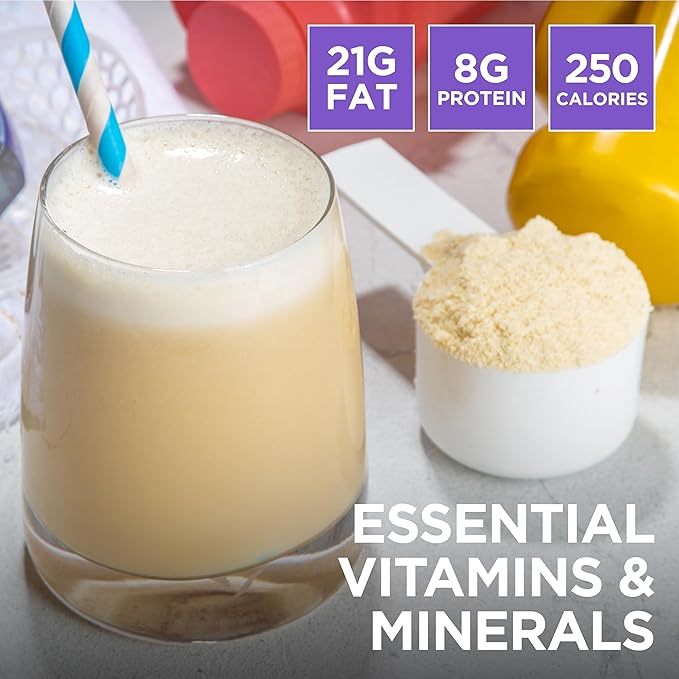 Keto Science Ketogenic Meal Shake Vanilla Dietary Supplement, Rich in MCTs and Protein, Packed with Collagen, Vitamins and Minerals, Keto and Paleo Friendly, Weight Loss, (14 servings), 20.49 Oz
