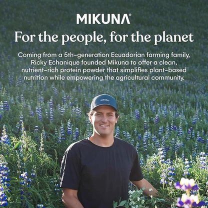 Mikuna Vegan Protein Powder (Vanilla, 21 Servings) - Plant Based Chocho Superfood Protein - Dairy Free Protein Powder Packed with Vitamins, Minerals & Fiber - Gluten, Keto & Lectin-Free