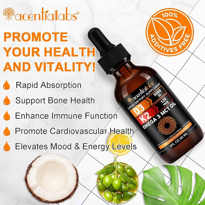 Liquid Vitamin D3 K2,Vitamin D Drops,Vitamin D3 K2,Liquid Vitamin D,Vitamin D Liquid,Organic Vitamin D,D3 K2 Vitamin Supplement,Vitamin D3 and K2,D3 K2 Vitamin Supplement(1pack)