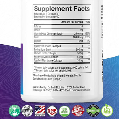 DR. EMIL NUTRITION Multi Collagen Peptides 60 Servings