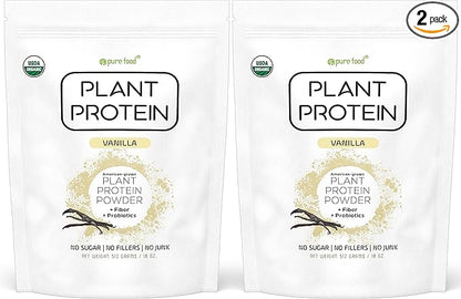 Plant Based Protein Powder with Probiotics 2-Pack
