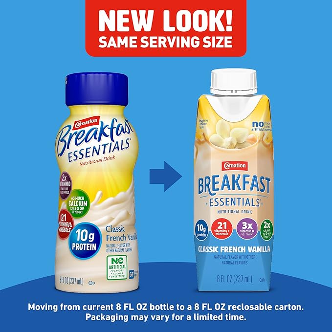 Carnation Breakfast Essentials Ready-to-Drink, Classic French 8 FL 24)
