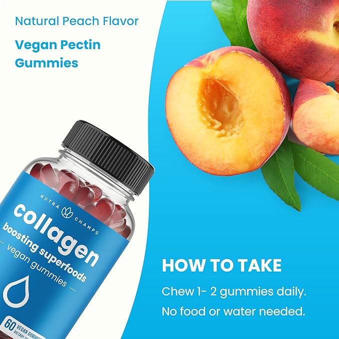 Collagen Boosting Gummies 60 Peach (2-Pack)