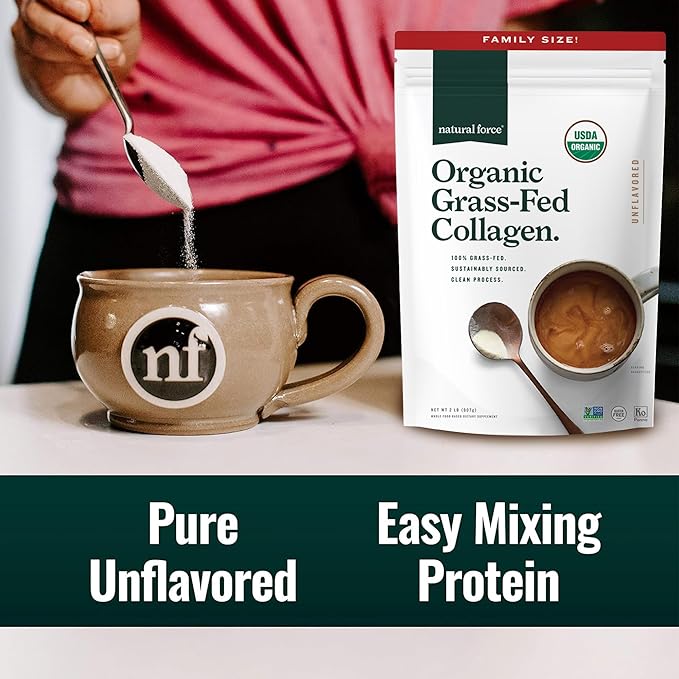 Natural Force Clean Collagen Peptides Powder 32 Ounce