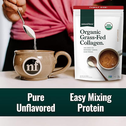 Natural Force Clean Collagen Peptides Powder 32 Ounce