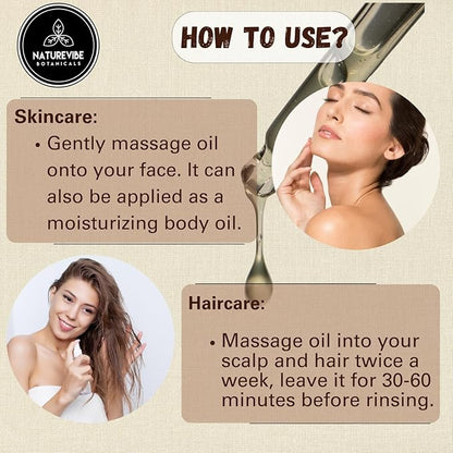 Naturevibe Botanicals Jamaican Black Castor Oil 32 Ounces 100% Pure