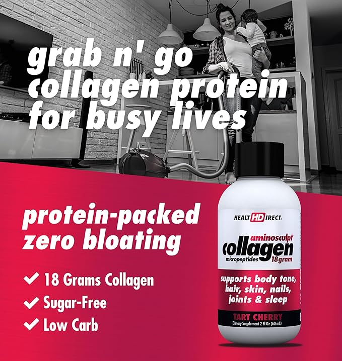HEALTH DIRECT – Medical-Grade Liquid Collagen 12 Servings, (12pk, 2oz 2oz Shots)