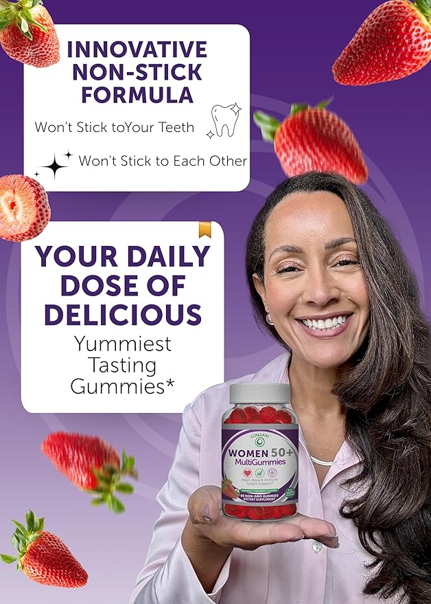 Lunakai 50 Plus Women's Multivitamin Gummies 60 ct