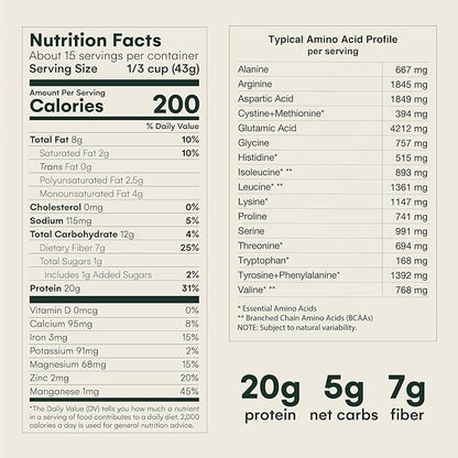 Mikuna Vegan Protein Powder (Cacao, 15 Servings) - Plant Based Chocho Superfood Protein - Dairy Free Protein Powder Packed with Vitamins, Minerals & Fiber - Gluten, Keto & Lectin-Free