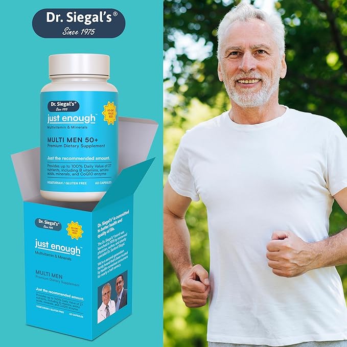 Dr. Siegal's Just Enough Multivitamin and 50+, 60 60 Capsules, 60 Servings, 50 Plus,