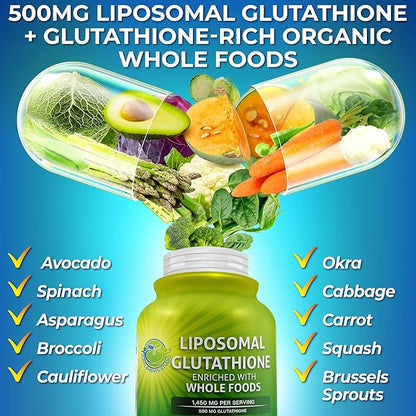 Liposomal Glutathione 500mg 120 count