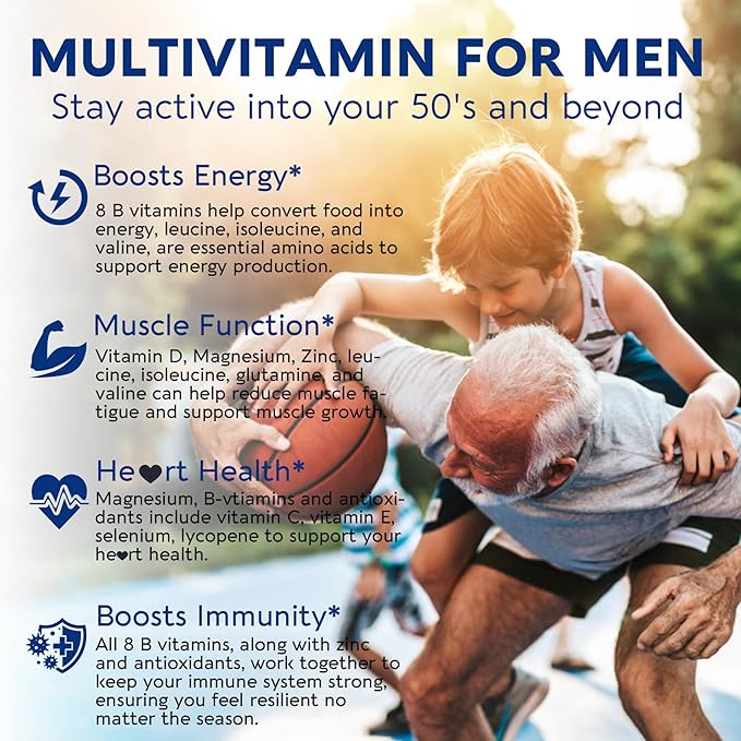 34-in-1 Multivitamin for Men 50 Plus, 120 Vegan