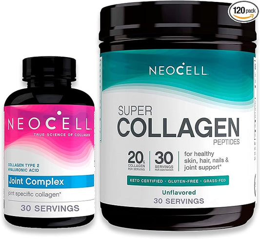 NeoCell Super Collagen Powder & Joint 1, 2, 2, & 3, 21.2 21.2 oz &120 Capsules