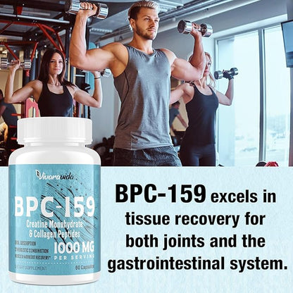 BPC-159 Peptide Capsules 1500mcg - High Potency BPC 159 - Gluten Free | 60 Capsules