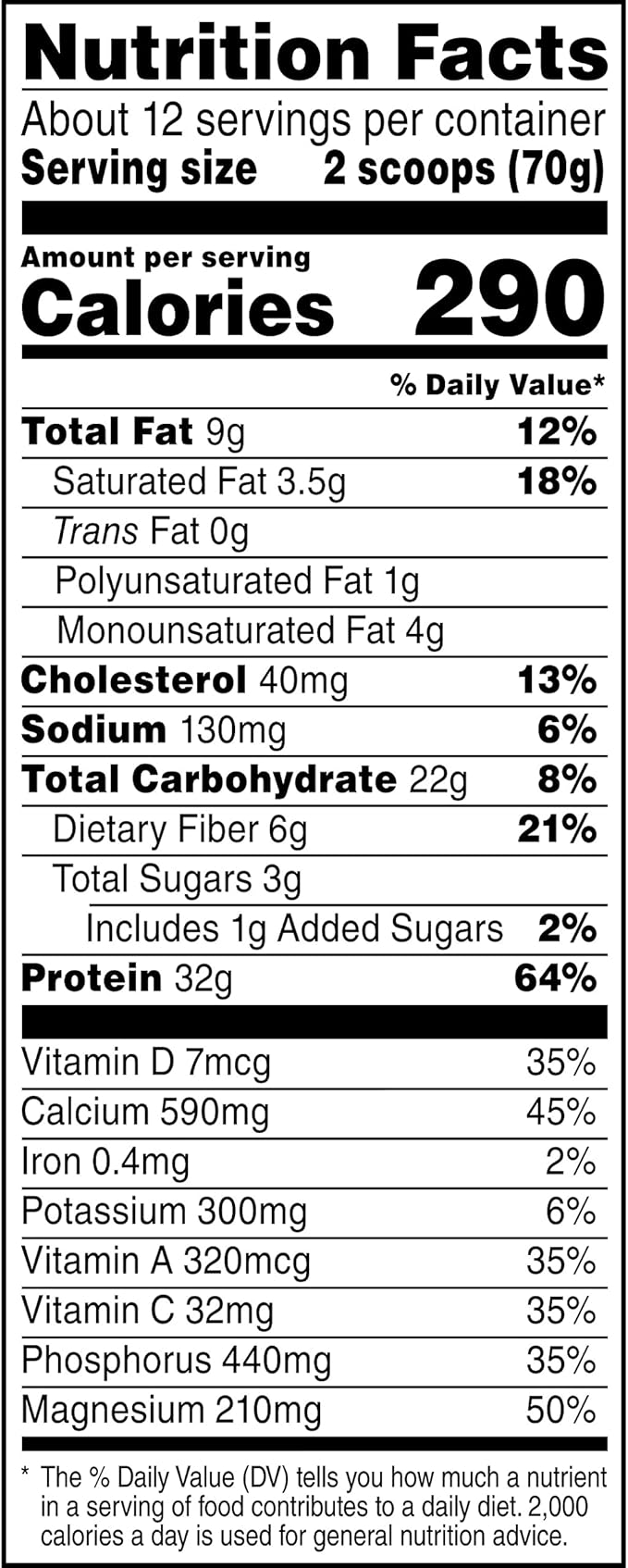 Muscle Milk Genuine Protein Powder, Cookies 1.93 Pounds, 12 Servings, 32g Protein, 3g Sugar,