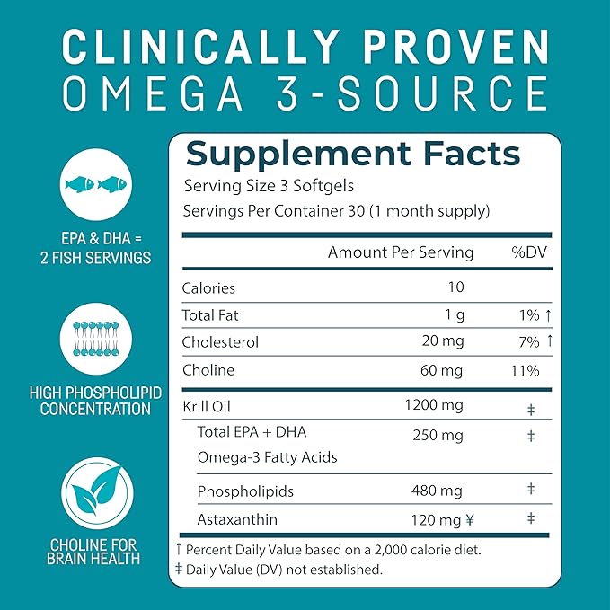 Kori Krill Oil Omega-3 400mg, 270 Omega-3 Supplement