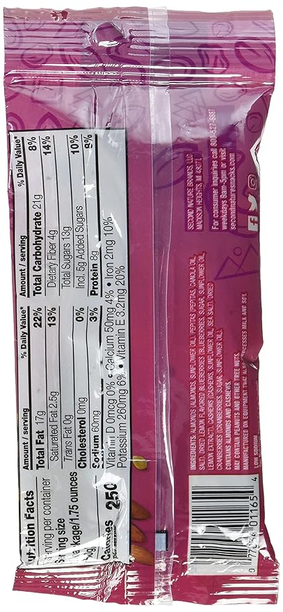 Second Nature Antioxidant+ Protein Smart Snack 1.75 Ounce 12)