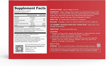 Liquid Collagen for Women, Collagen Drink 10,000mg Marine 1.69 Fl 30)