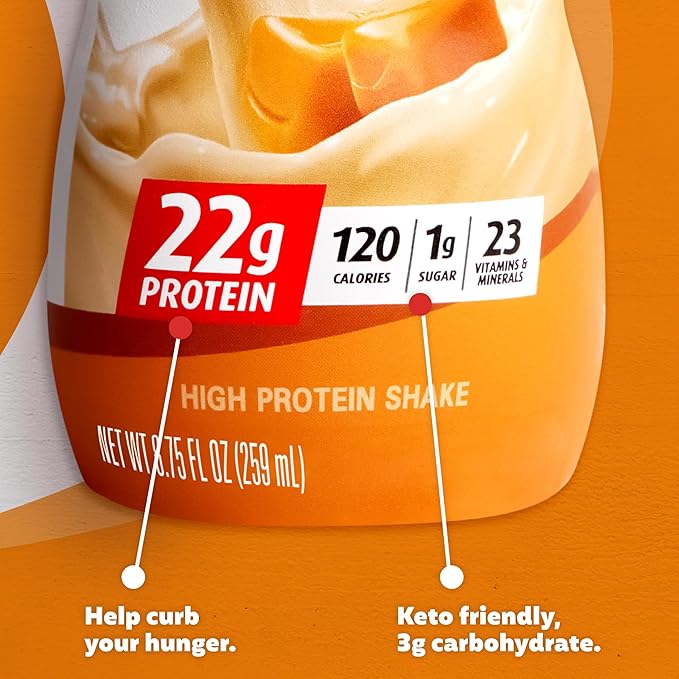 Premier Protein Shake MINIs Caramel 22g 120 Calorie 12 & 8 Flavor 30g Protein 24 Vitamins