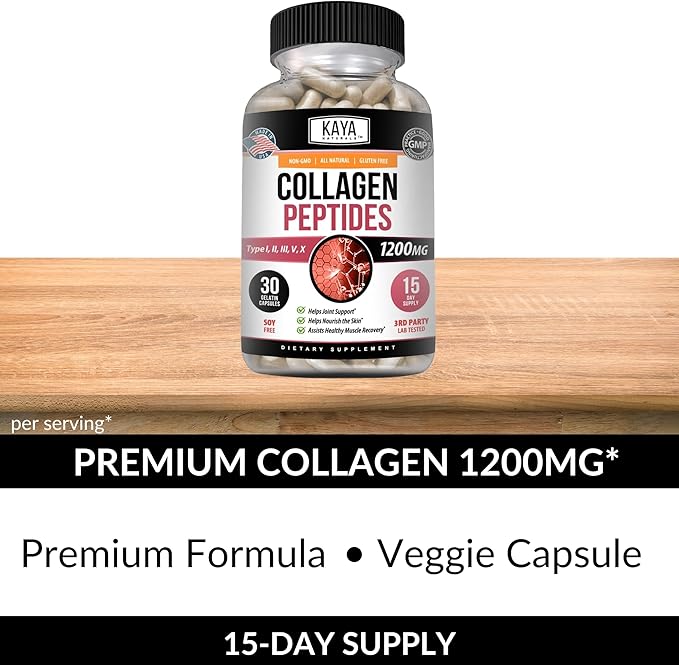 Kaya Naturals Multi Collagen Peptides Complex 30 Count