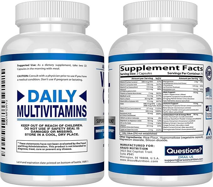 Arazo Nutrition Vital One Multivitamin 150 Vegan