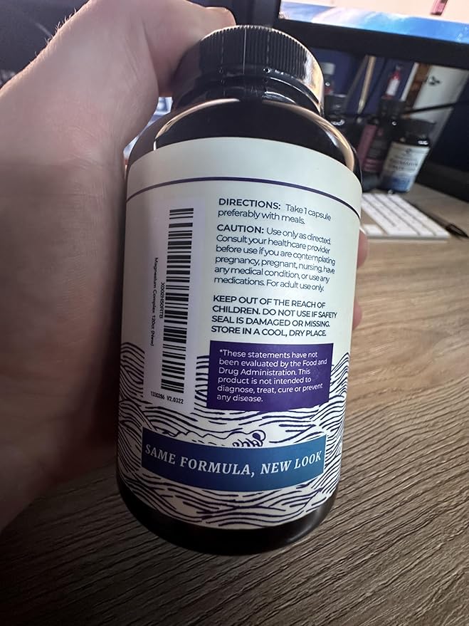 Magnesium Citrate 500 MG (120ct) for Calm, Relaxation, Constipation & Digestion Support | High Absorption Magnesium Supplement with Elemental Mag Oxide | Gluten-Free, Soy-Free | 4-Month Supply