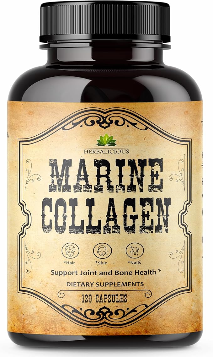 Marine Collagen Capsules 120 Capsules, 30 Days