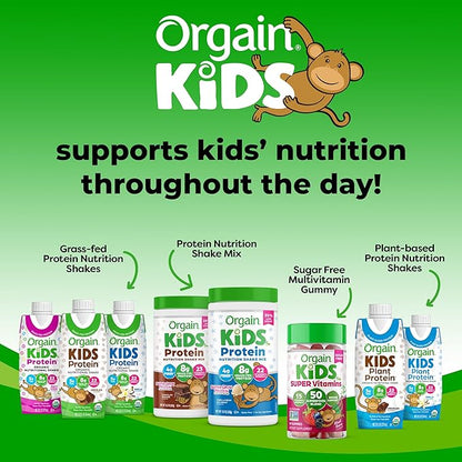 Orgain Kids Sugar Free Multivitamin Gummies, 50 Superfoods, 15 Vitamins 3g of 4+, 1 1 Month (60 Gummies)
