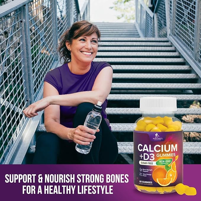 Sugar Free Calcium Gummy Bites Plus 400 IU D3, Bone 60 Gummies
